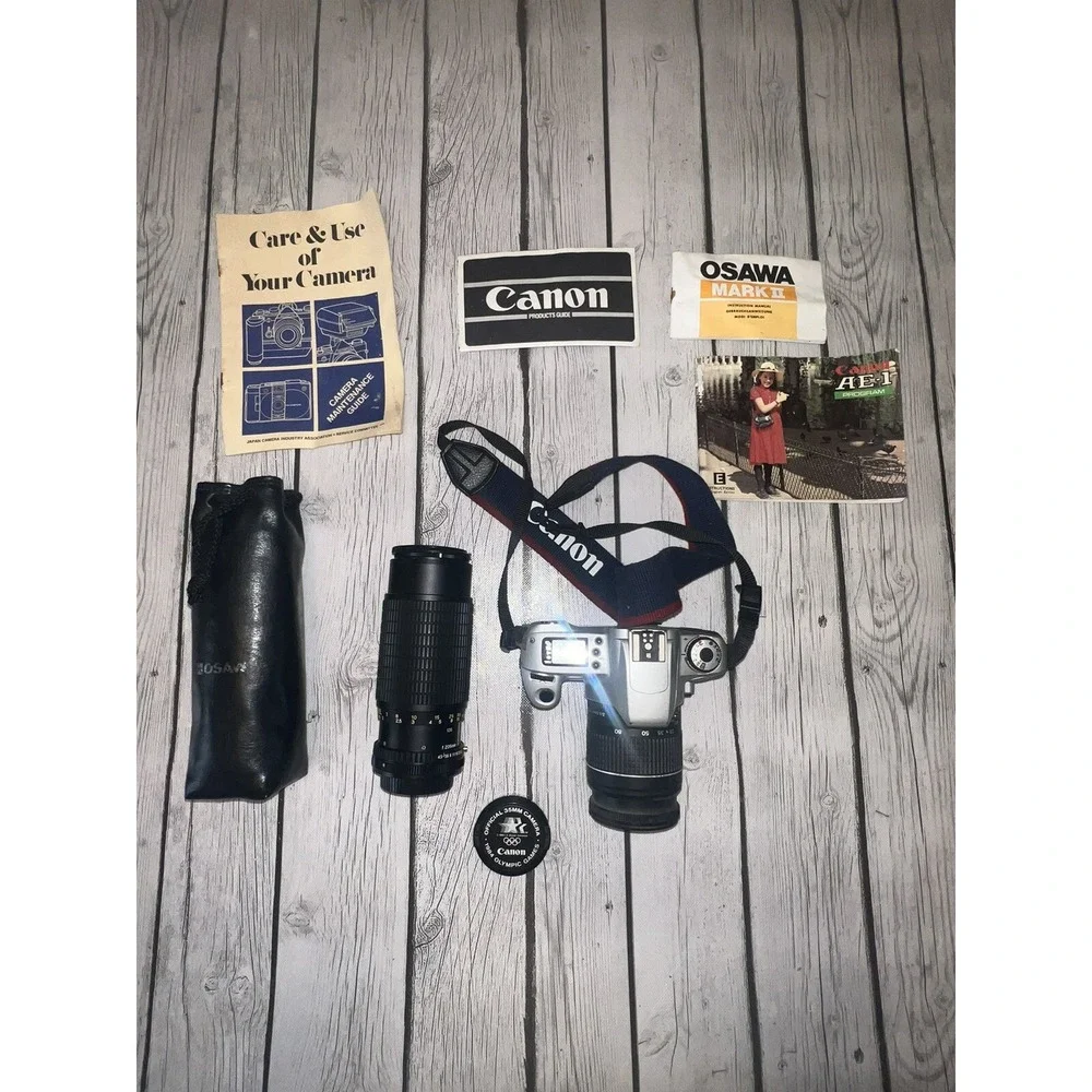 Canon Rebel 2000 EOS Camera  28-80mm & 80-205mm Les Included With Manuals